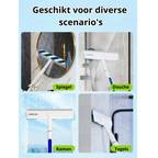 Functional 3-in-1 Window Squeegee with Spray and Wipe Function