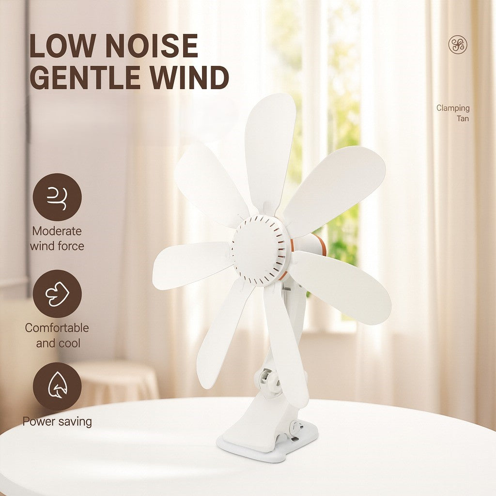 Portable Clip-On Desk & Bedside Fan