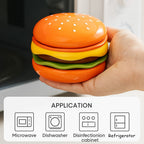 Mini Stacked Hamburger Ceramic Plate Set