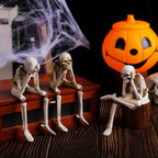 HauntTrio Boneyard Halloween Skeleton Ornaments (Set of 3)