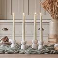 LED Wax Flickering Taper Candle Set