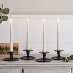 LED Wax Flickering Taper Candle Set