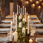 LED Wax Flickering Taper Candle Set