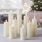 LED Wax Pillar Candles Remote Set