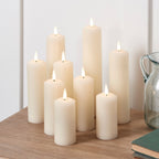 LED Wax Pillar Candles Remote Set