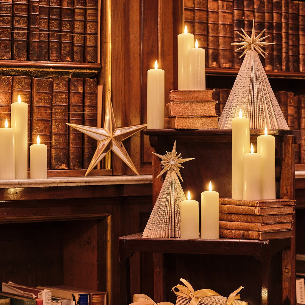 LED Wax Pillar Candles Remote Set