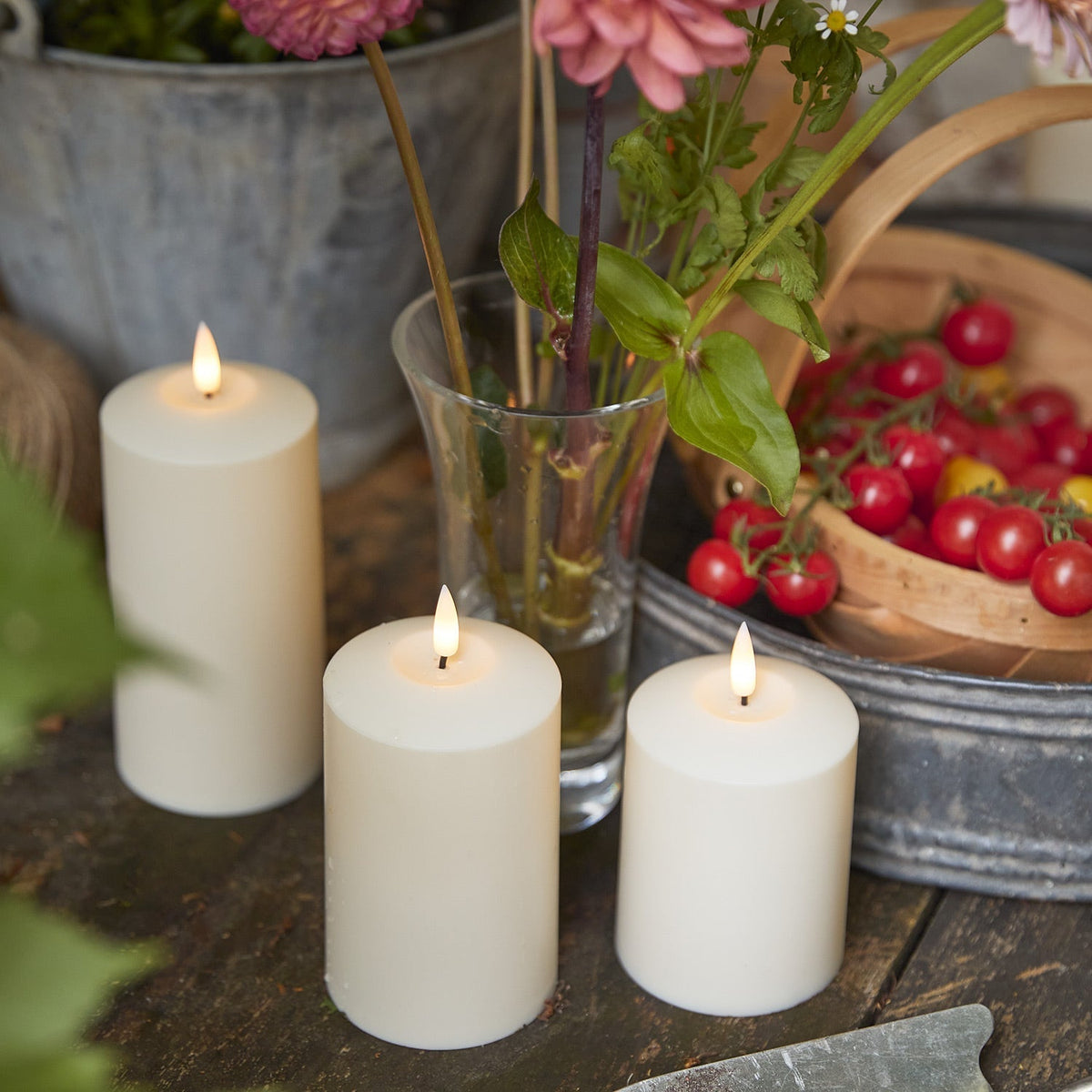 LED Waterproof Outdoor Candle Set