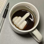 REBELSIP – Funny Ceramic Coffee Mug with Hidden Middle Finger Design