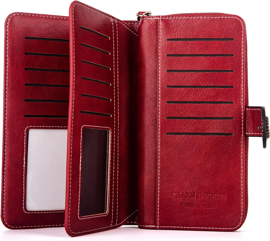 Stylish Leather Wallet with Wristband