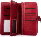 Stylish Leather Wallet with Wristband