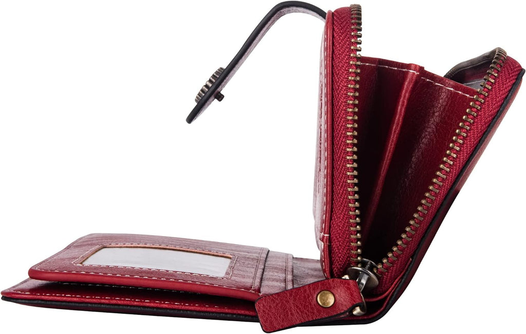 Stylish Leather Wallet with Wristband