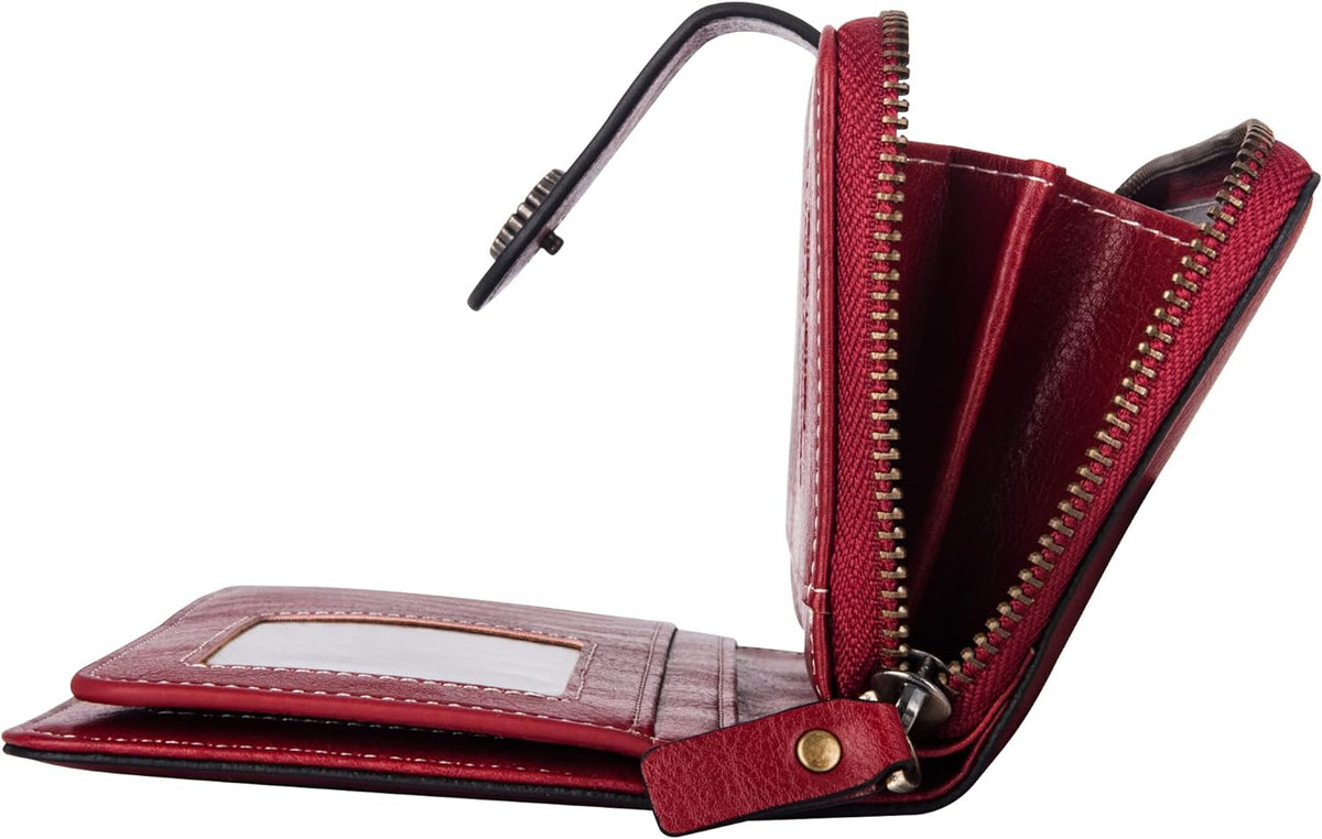 Stylish Leather Wallet with Wristband
