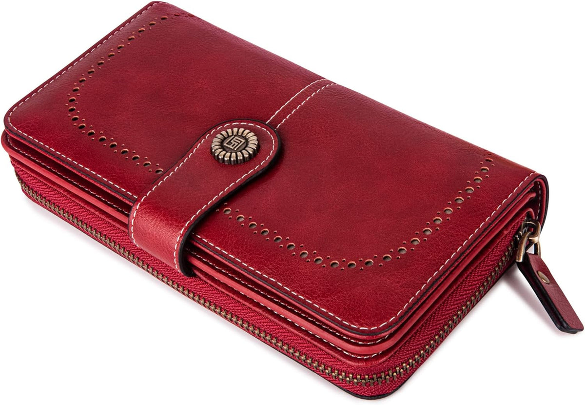 Stylish Leather Wallet with Wristband