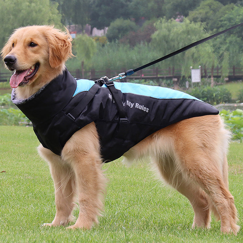 Reflective Dog Jacket with Harness - GlowPaw™