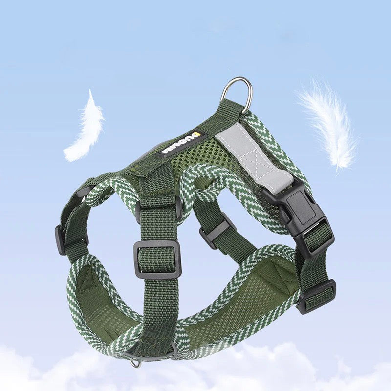 Reflective Harness and Leash Set for Small Dogs - AirFlex