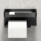 Modern Wall-Mount Toilet Paper Holder – Metal Finish