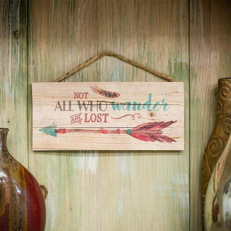 Rectangular Decorative Wooden Hanger – Door and Window Ornament