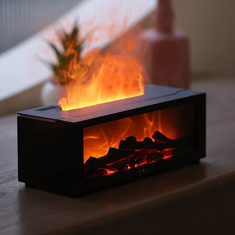 Flame Effect Aromatherapy Diffuser Humidifier