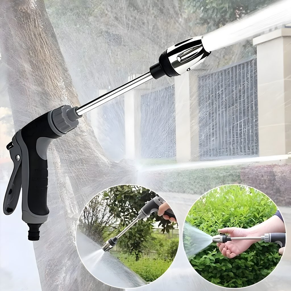 AquaBlitz High-Pressure Spray Gun – Universal Hose Attachment for Powerful Cleaning