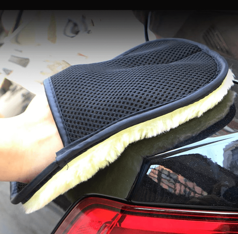 Soft Wool Car Microfiber Cleaning Gloves