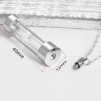 Memory Hourglass Glass Necklace