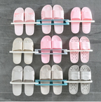 3in1 Space Saver Wall Hanging Slipper Hanger