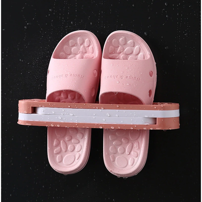 3in1 Space Saver Wall Hanging Slipper Hanger