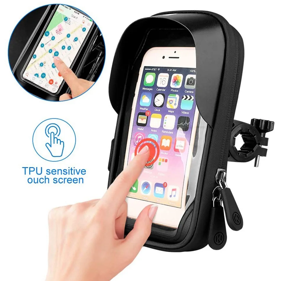 Motorcycle Handlebar Waterproof Universal Phone Holder