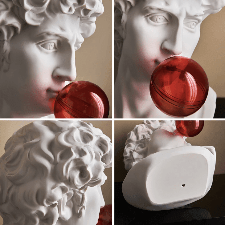 Resin Greek abstract sculpture