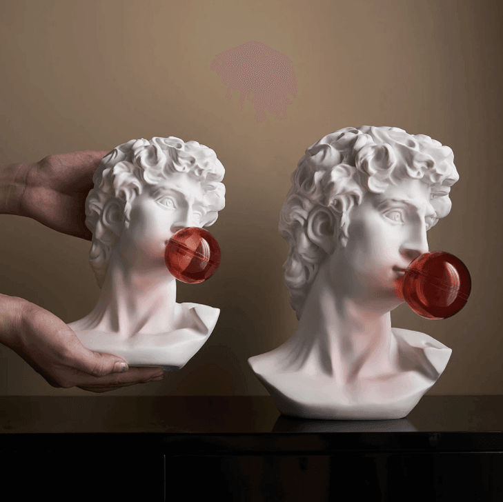 Resin Greek abstract sculpture