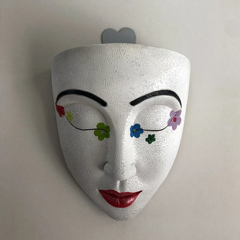 Resin Human Face Hanging Planter - FaceVibe