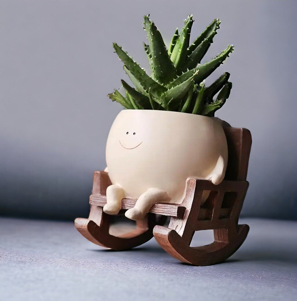 Resin Smiling Face Planter