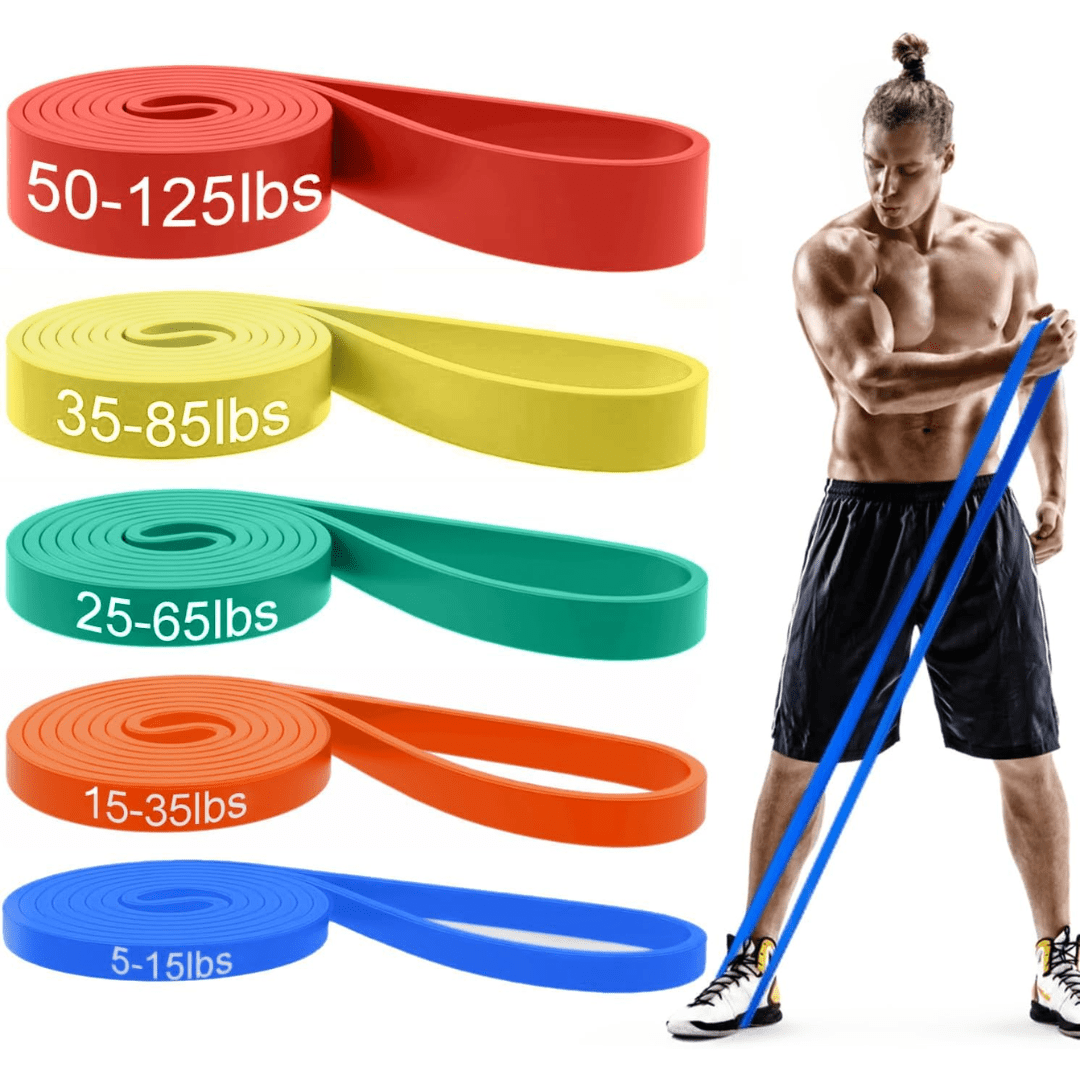 Resistforce Pull-Up Assistance Bands – Resistance Set for Strength Training, Dips, and Bodyweight Exercises