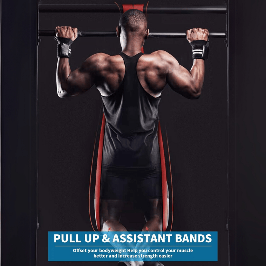 Resistforce Pull-Up Assistance Bands – Resistance Set for Strength Training, Dips, and Bodyweight Exercises