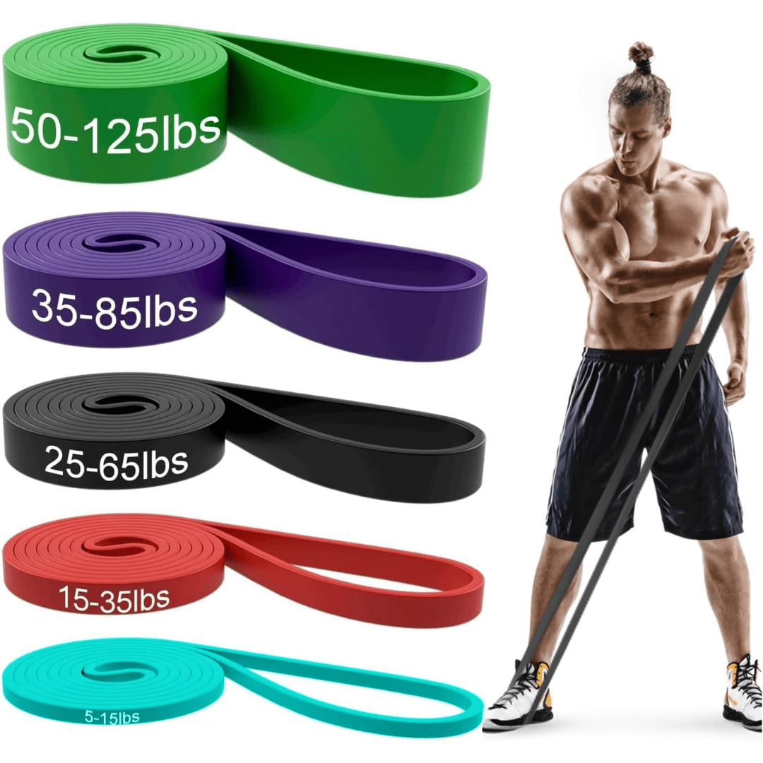 Resistforce Pull-Up Assistance Bands – Resistance Set for Strength Training, Dips, and Bodyweight Exercises