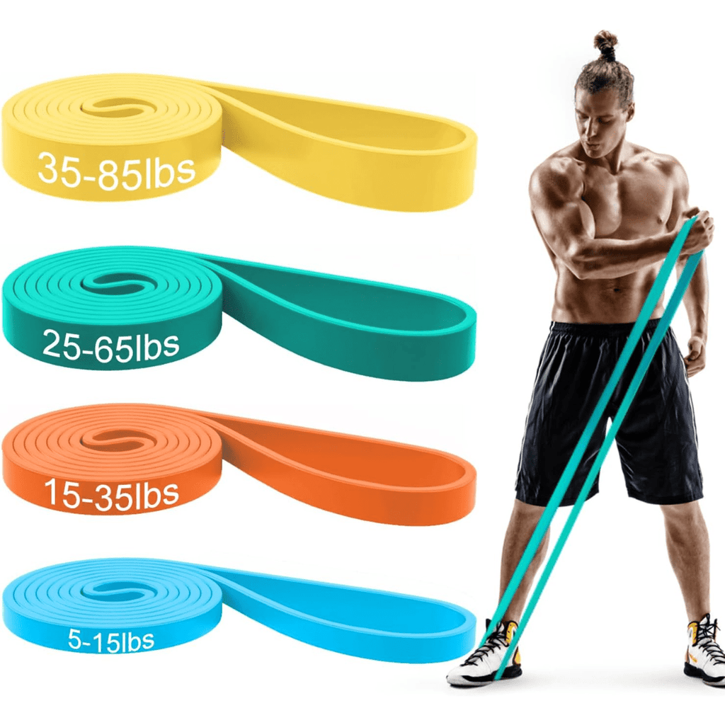 Resistforce Pull-Up Assistance Bands – Resistance Set for Strength Training, Dips, and Bodyweight Exercises