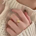 Resizable North Star Rings