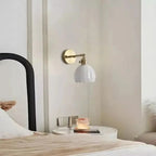 Vintage Tulip Glass Wall Sconce Light