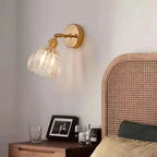 Vintage Tulip Glass Wall Sconce Light