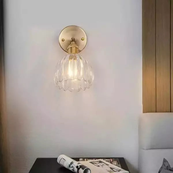 Flower Bud Tulip Glass Wall Light