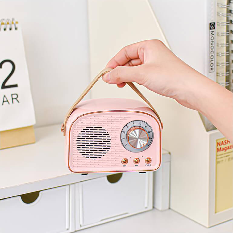 Retro Round Radio Bluetooth Speaker