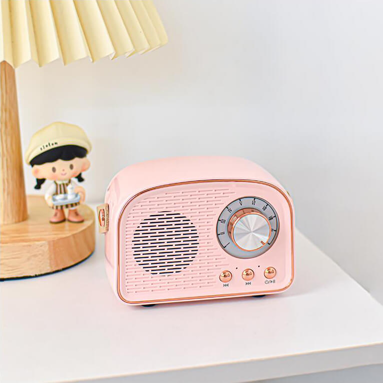 Retro Round Radio Bluetooth Speaker