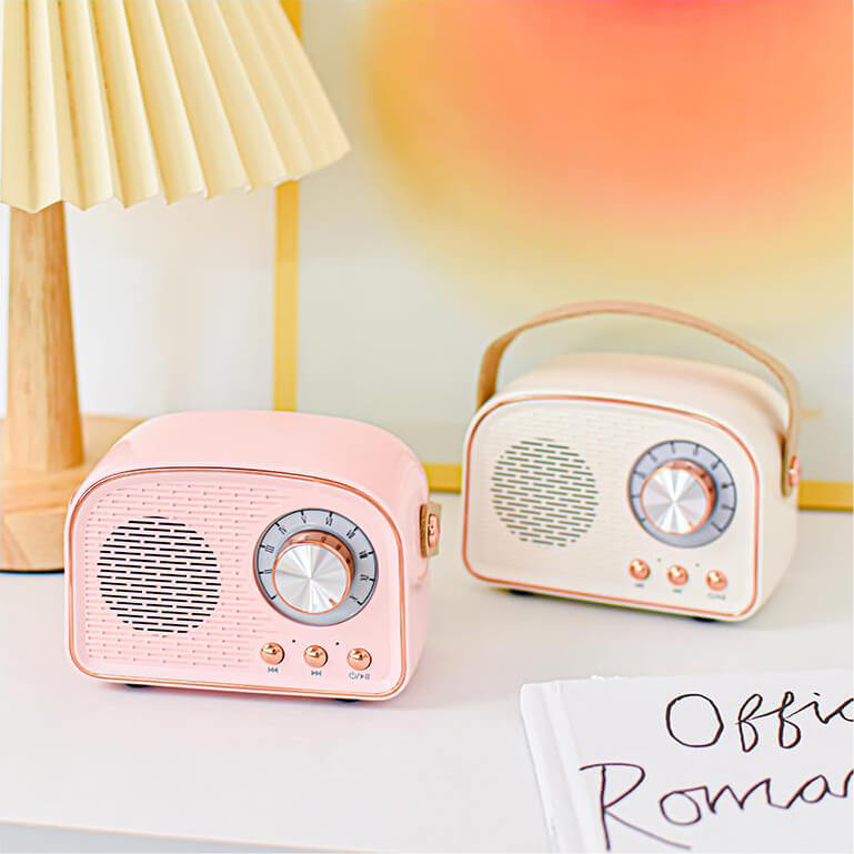 Retro Round Radio Bluetooth Speaker