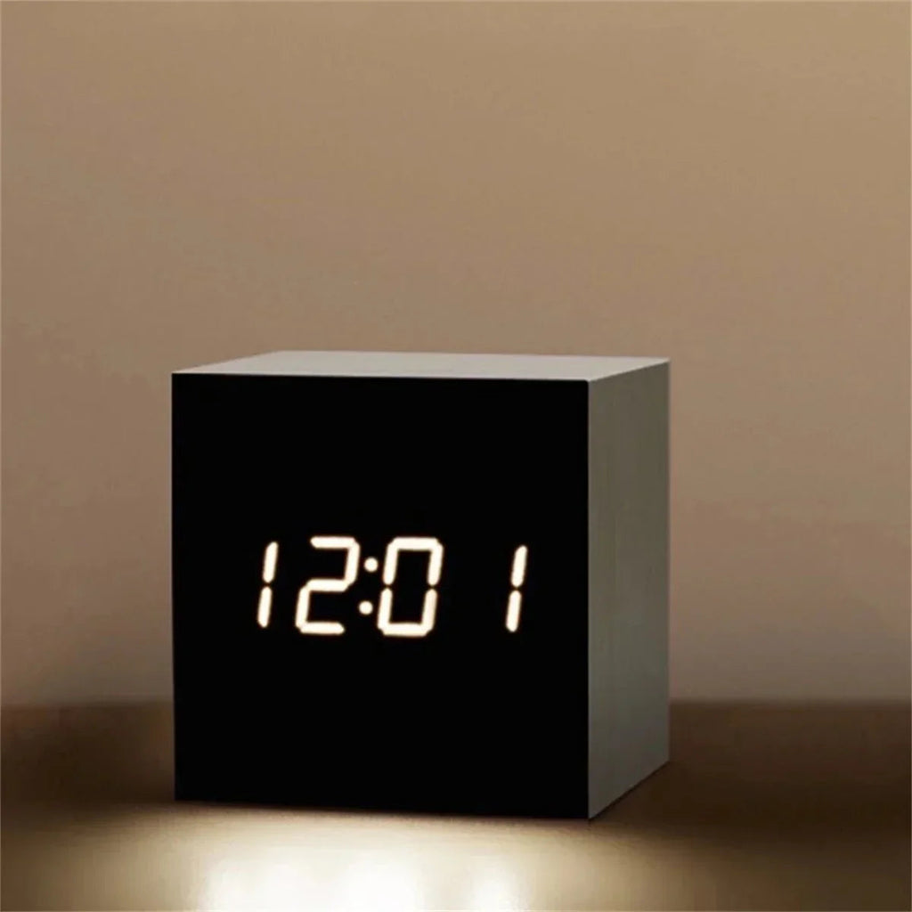 Digital LED Clock in Retro Style