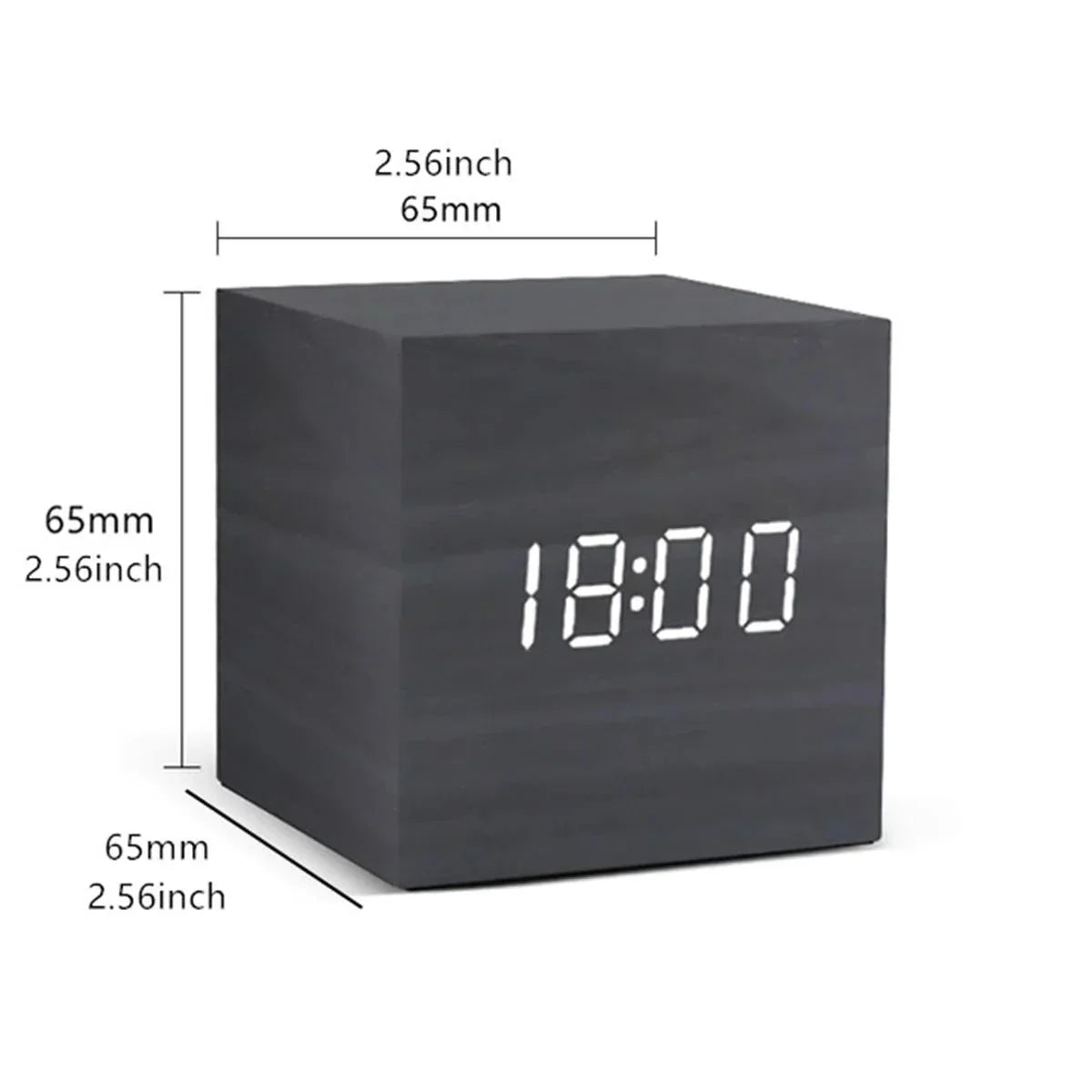 Digital LED Clock in Retro Style