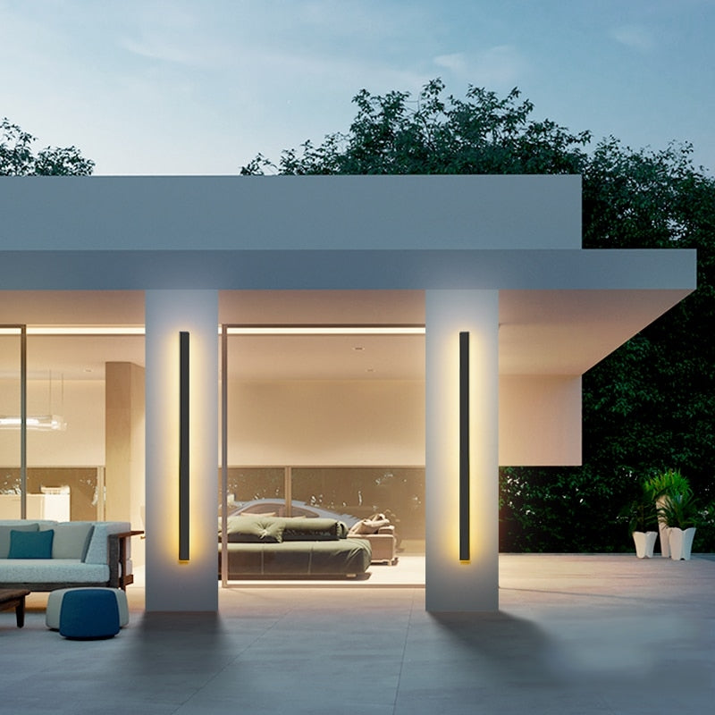 Outdoor Wall Light Aluminium Modern LED Sconce