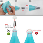 Reusable Cake Piping Bags and Nozzles Set