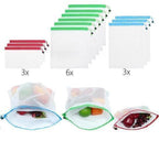 Reusable Refrigerator Mesh Bags (12 pcs)