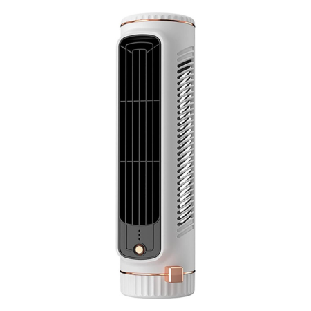 USB Rechargeable Desktop Tower Fan – Ultra-Quiet 3-Speed Circulator with Wide-Angle Airflow
