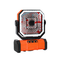Rechargeable Camping Fan with 20000mAh Battery, 4 Speeds and LED Lantern